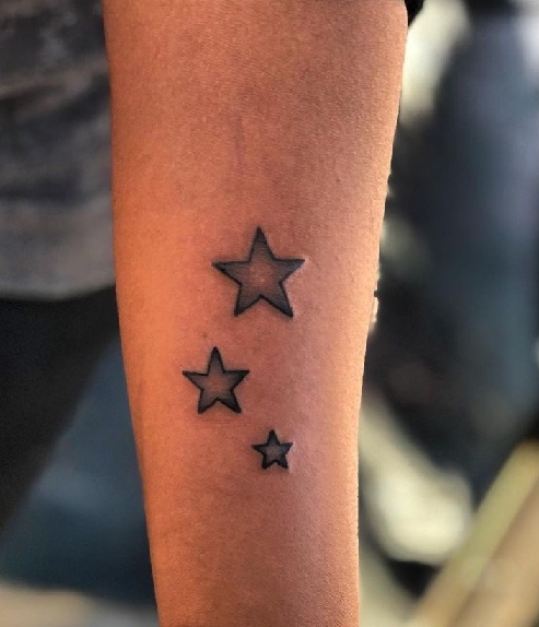 Star Tattoo Design On Hand