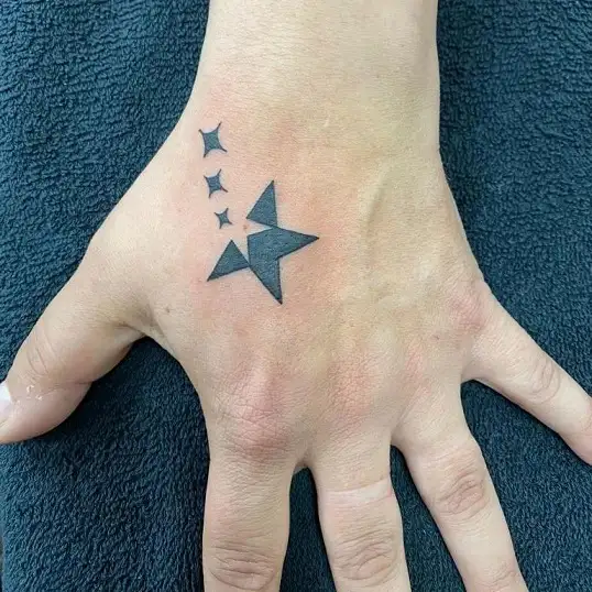 THREE STARS INSIDE THREE STAR | Star tattoos for men, Star tattoos, Star  tattoo designs