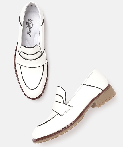 White Color Loafer Shoe