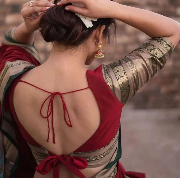 Cotton - Readymade Saree Blouse Designs Online: Buy Fancy Blouses at Utsav  Fashion
