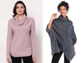 9 New Designs of Cowl Neck Sweaters to Keep You Warm in Style