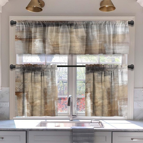 Brown Kitchen Curtains