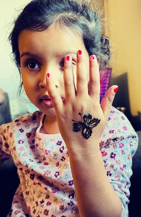 Butterfly Henna Tattoo For Kids