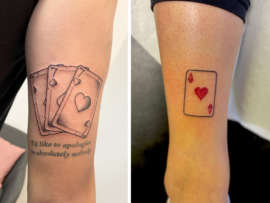 15 Stylish Playing Card Tattoo Designs!