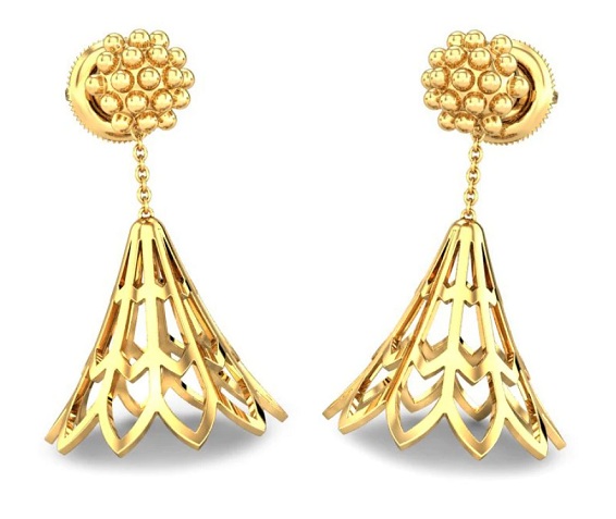 Jhumki Gold Earrings