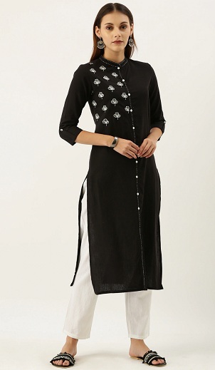Kurta Pajama with Embroidered Design