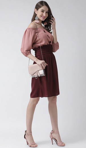 One Piece Blouson Dress for Party