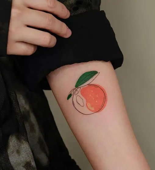 Tattoo uploaded by Minimal Ink Tattoo  Tattoo by Rupe Rupe watercolor  sketch illustrative painterly orange tree  Tattoodo