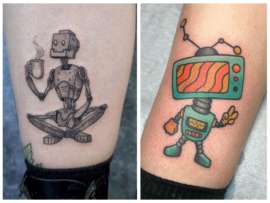 9 Mind-Blowing Robot Tattoo Designs and Ideas!