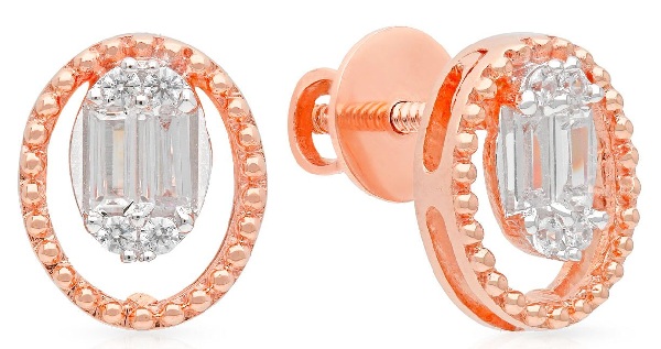 Rose Gold Earrings For Women