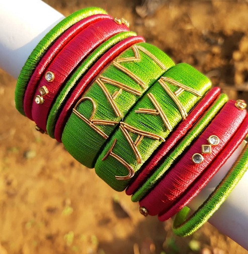 Thread Bangles With Names