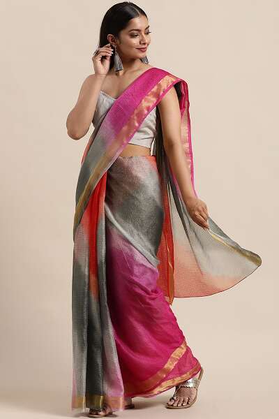 Tie And Dye Kota Silk Sari