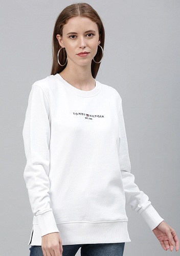 Tommy Hilfiger White Sweatshirt for Women