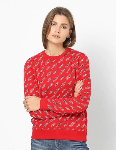 Typographic Print Calvin Klein Sweatshirt