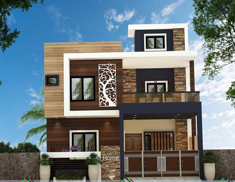 Front Elevation Designs For Homes, 3d Elevation House Plan Design