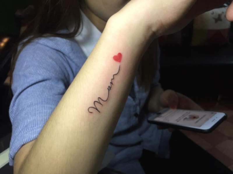 Adorable M Letter Tattoo On Hand