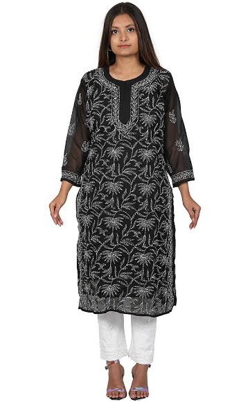 Black Kurti With Pant Set for Women Online in India