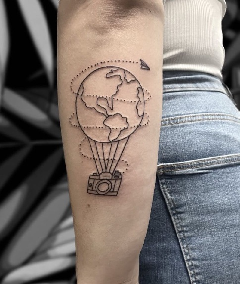 Tattoo tagged with: small, mentatgamze, tiny, ankle, ifttt, little,  minimalist, camera, other | inked-app.com