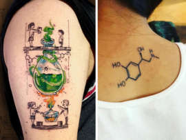 10 Stylish Chemistry Tattoo Designs for Men and Women!