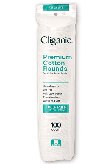 Cliganic Premium Cotton Rounds for Face