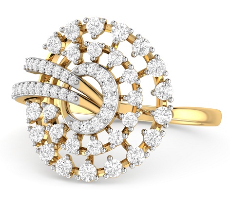 Designer Diamond Wedding Ring For Ladies