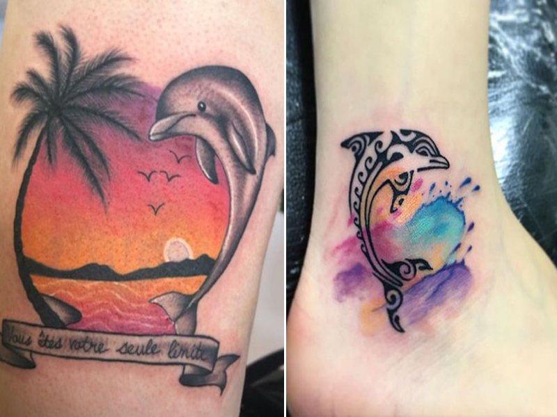Aggregate more than 77 cute dolphin tattoos best