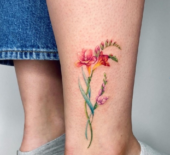 Elegant Freesia Tattoo Ideas