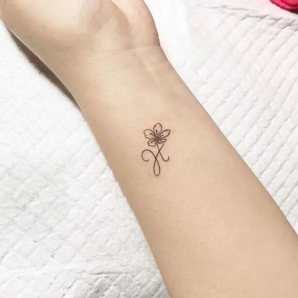 Rose Flower Finger Temporary Tattoo Sticker  OhMyTat