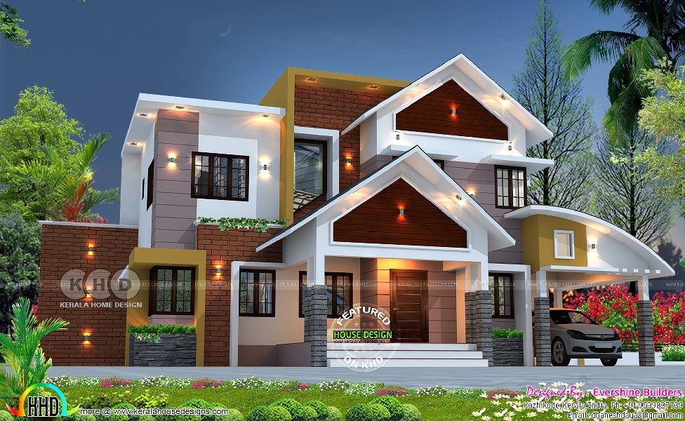Mixed Roof House Design