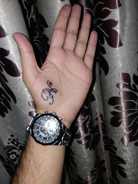 N Name Tattoo DP Download  ShayariMaza