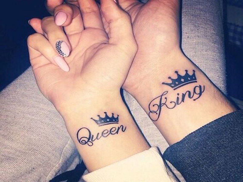 Titus and crown for Angela and matching crown for Wade - Dolly's Skin Art  Tattoo Kamloops BC