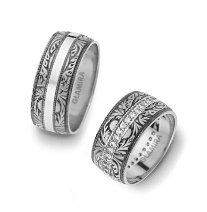 Silver Wedding Bands For Couples