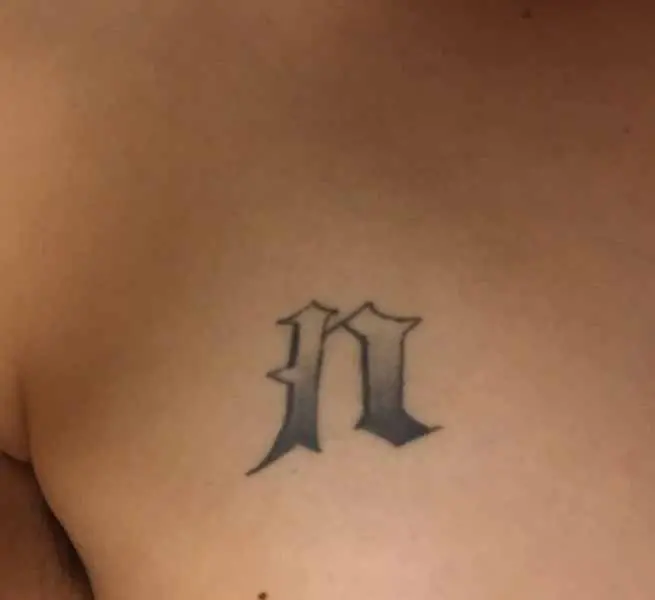 Combining Initials Letter N and A with Heart Tattoo Design  YouTube