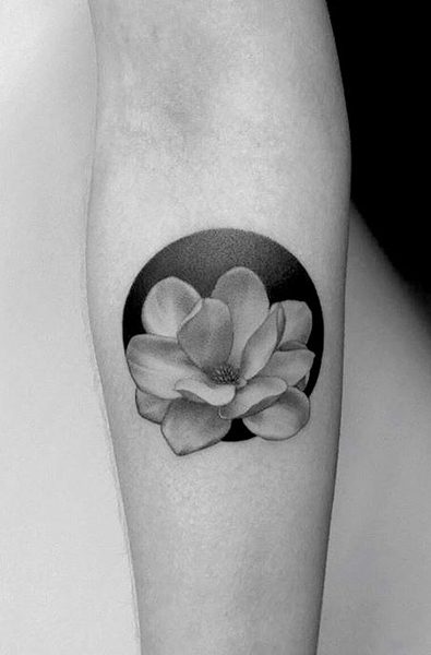 Small Mysterious Gardenia Tattoo