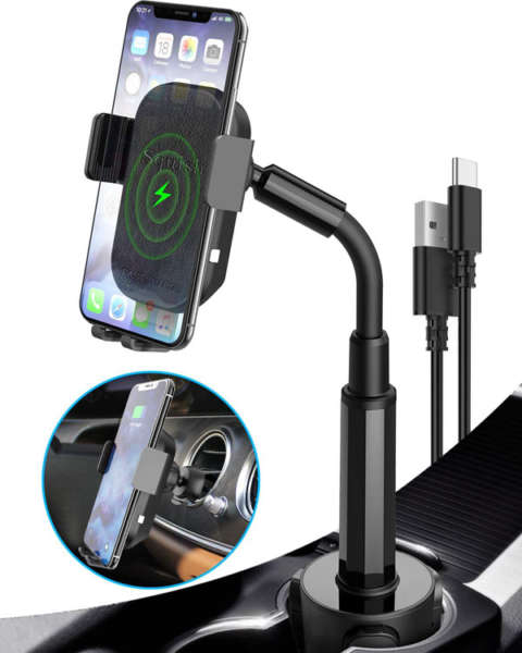 Squish 2-in-1 Universal Cell Phone Holder cum Wireless Charger