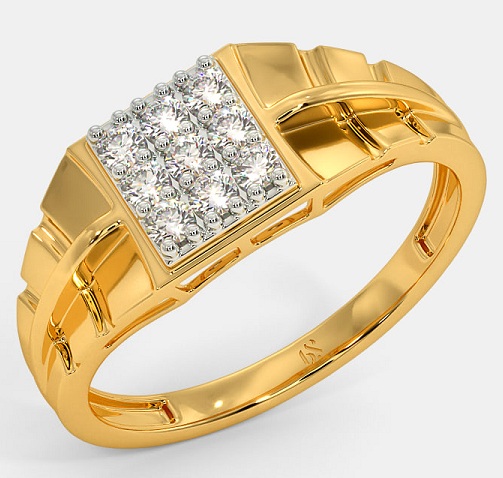 Stylish Men’s Diamond Wedding Ring