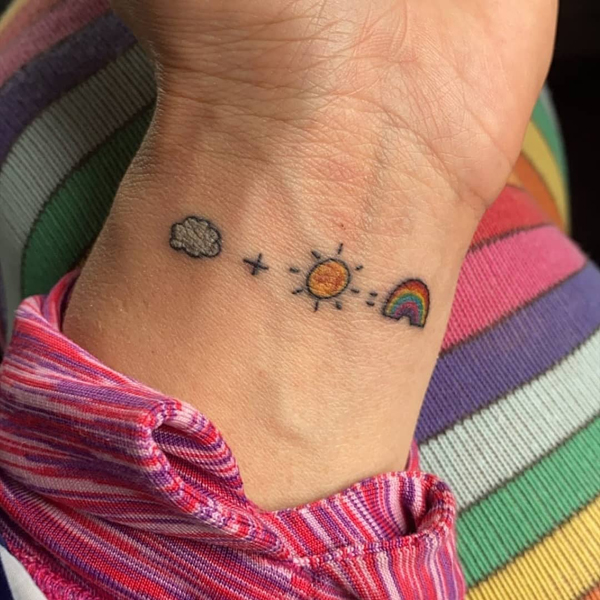 Unique Sun Symbol Tattoo Design