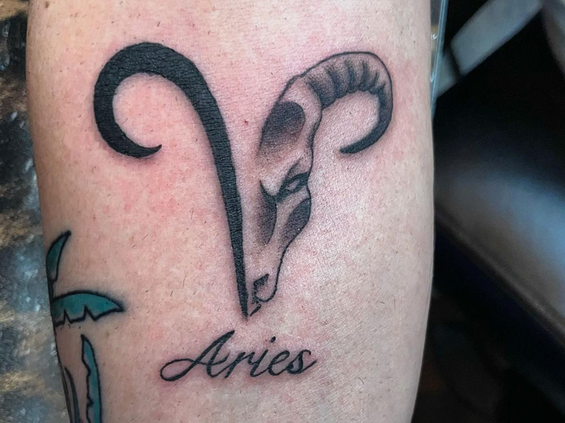Buy Aries Zodiac Symbol Temporary Tattoo set of 3 Online in India  Etsy