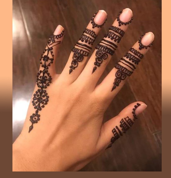 Full Finger Mehndi Designs | Front & Back Henna Ideas - K4 Fashion