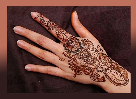 Finger Mehndi Design For Right Hand