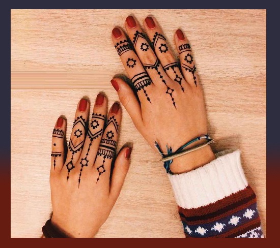 Finger Mehndi Ka Design
