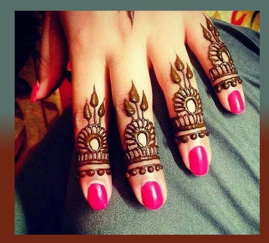 Latest Finger Mehndi Henna Designs