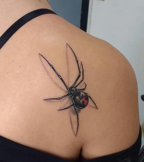 3d Spider Tattoo