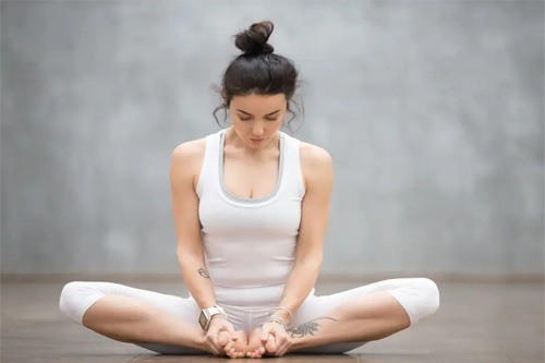 Baddha Konasana - yoga to get periods immediately