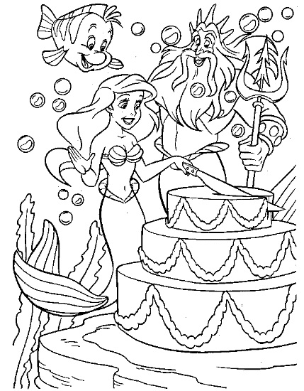 Disney Birthday Coloring Page