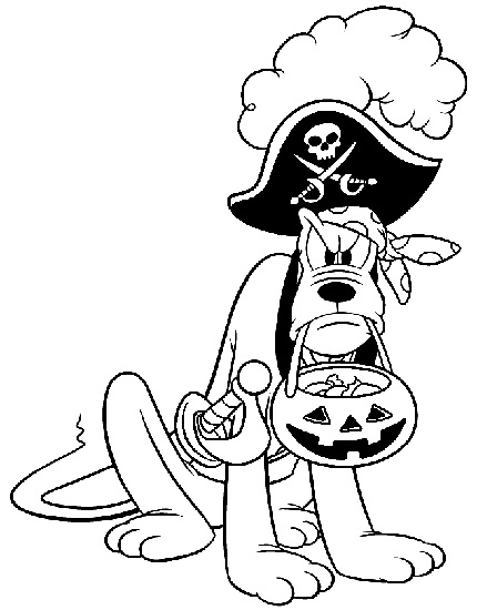 Disney Halloween Coloring Page