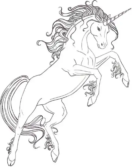 61 Unicorn Coloring Pages Realistic  Latest HD