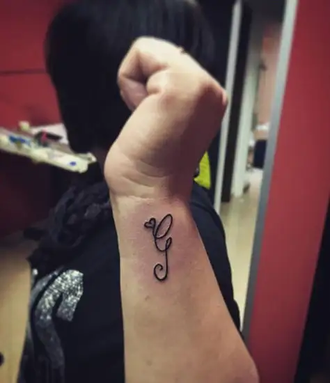 Initial G and Heart Combined Together  Letter Tattoo Design  YouTube