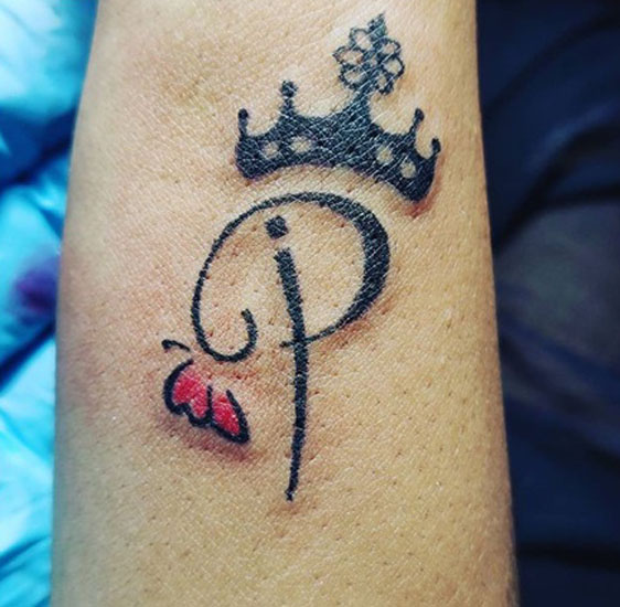 Beautiful P letter mehndi tattoo  latest P alphabet mehndi tattoo  4  different easy P tattoo  YouTube