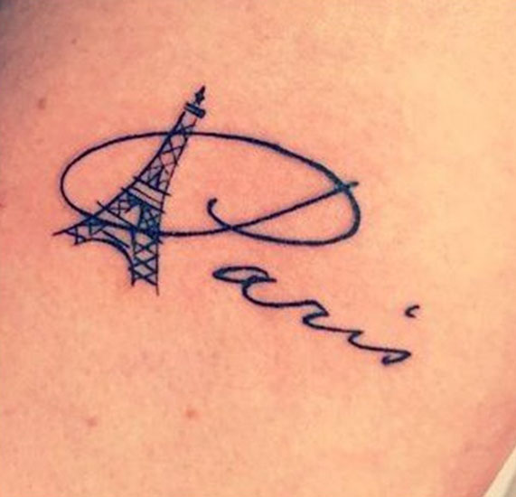 Eiffel Tower tattoo  a Think Tank for the Inked Generation